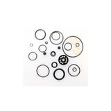 Fox Float DPX2 rear shock rebuild seal kit showing various seals and components for shock maintenance.