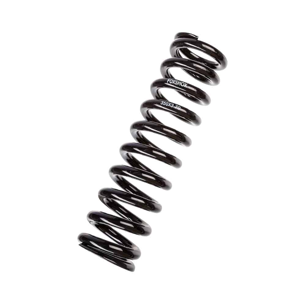 Fox Steel Coil Springs for Fox shock absorbers, genuine replacement components, showing coiled metal suspension springs.