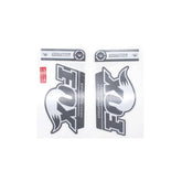 Fox Fork Decal Kit 2014 for 32/34 Evolution Series bike forks, featuring black and white decals with Fox branding.