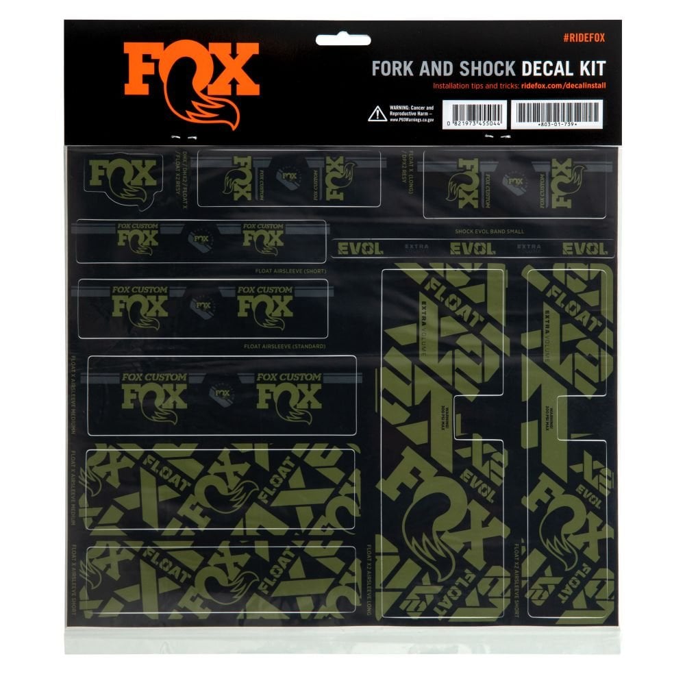 Fox Fork & Shock Am Custom Decal Kit 2021 Spares & Accesories