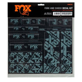 Fox Fork & Shock AM Custom Decal Kit 2021 for FOX suspension components, featuring colorful decals and branding details.