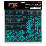 Fox Fork & Shock AM Custom Decal Kit 2021 for FOX suspension components, featuring colorful decals and branding details.