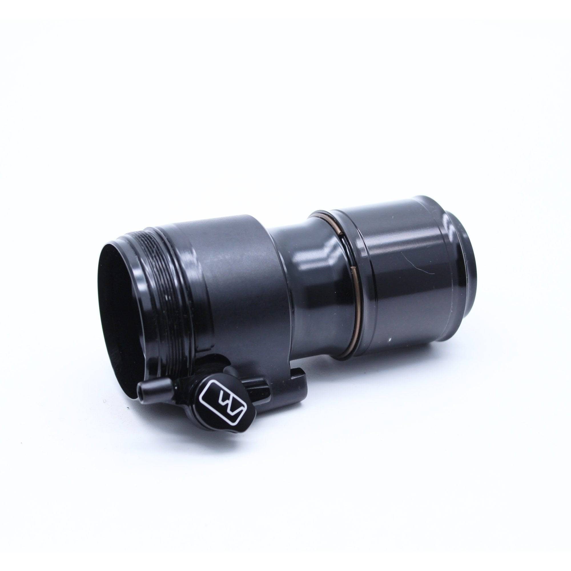 Fox Shock Float DPS LV dual travel 2 sleeve assembly, motorcycle suspension component, with detailed metal parts and seals.