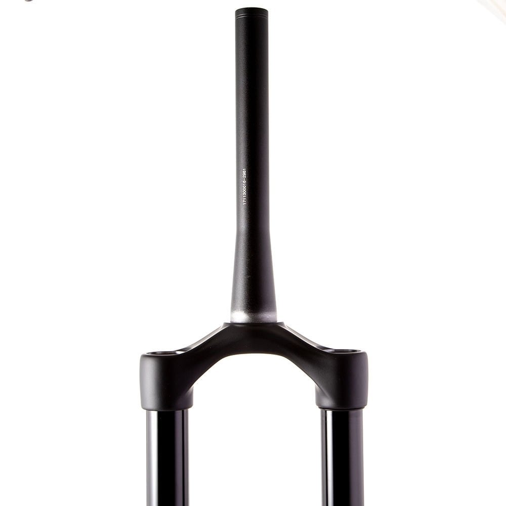 Fox Fork 36 Rhythm UT CSU assembly in black anodized finish for mountain bike, showcasing the suspension component.