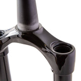 Fox Fork 36 Rhythm UT CSU assembly for mountain bike, black anodized, 2019 Fox bike component, detailed close-up image