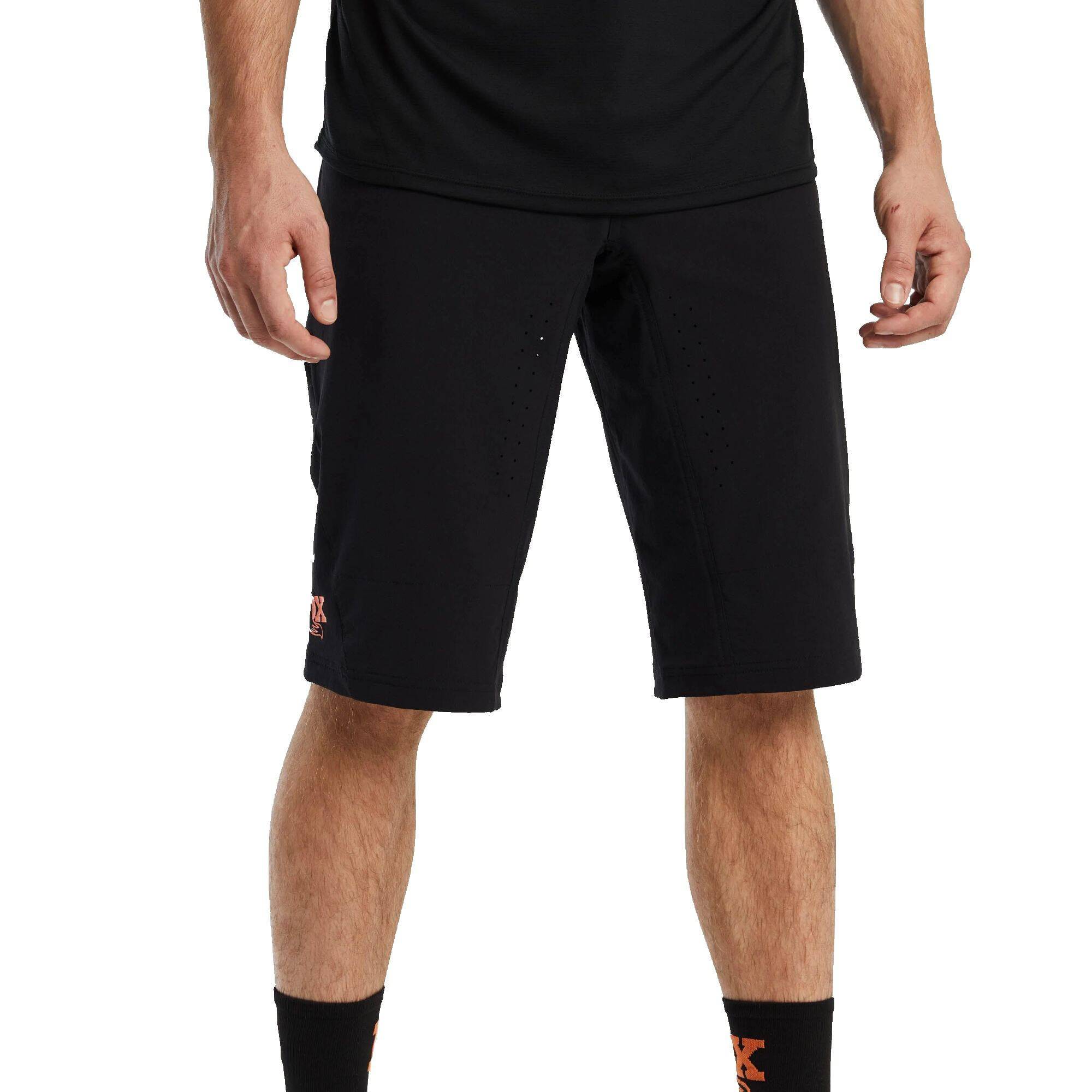 Fox Hightail Enduro shorts with venting, adjustable waistband, and zipper pockets for riding comfort and durability.