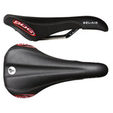 SDG Bel Air titanium alloy rail bike saddle for MTB, cyclocross, and road cycling, featuring lightweight, durable design.