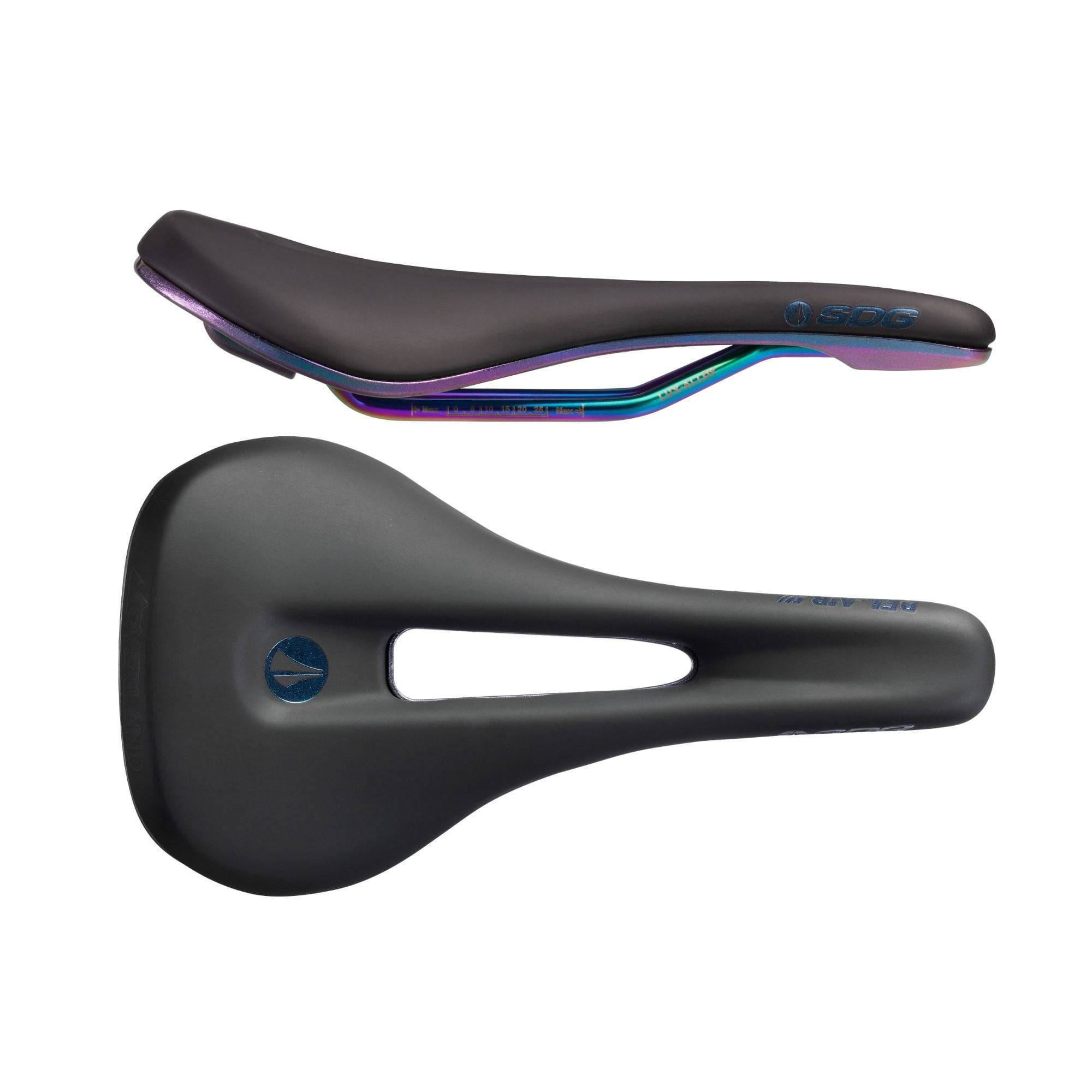 SDG Bel Air V3 Overland Lux-Alloy saddle for XC and gravel riding, featuring lightweight design and ergonomic comfort.