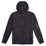 Race Face Stash Jacket 2021 lightweight wind and water-resistant cycling jacket, shown folded with its packable design.