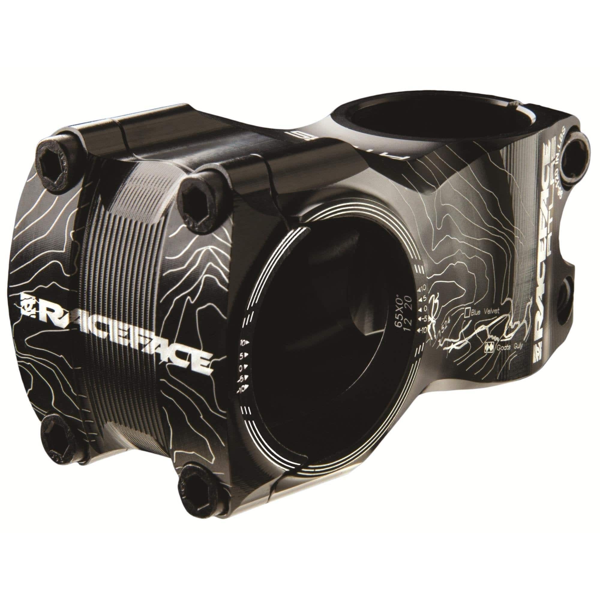 Race Face Atlas 35mm clamp trail and downhill bike stem with rugged all-mountain design, sturdy components for secure handling.