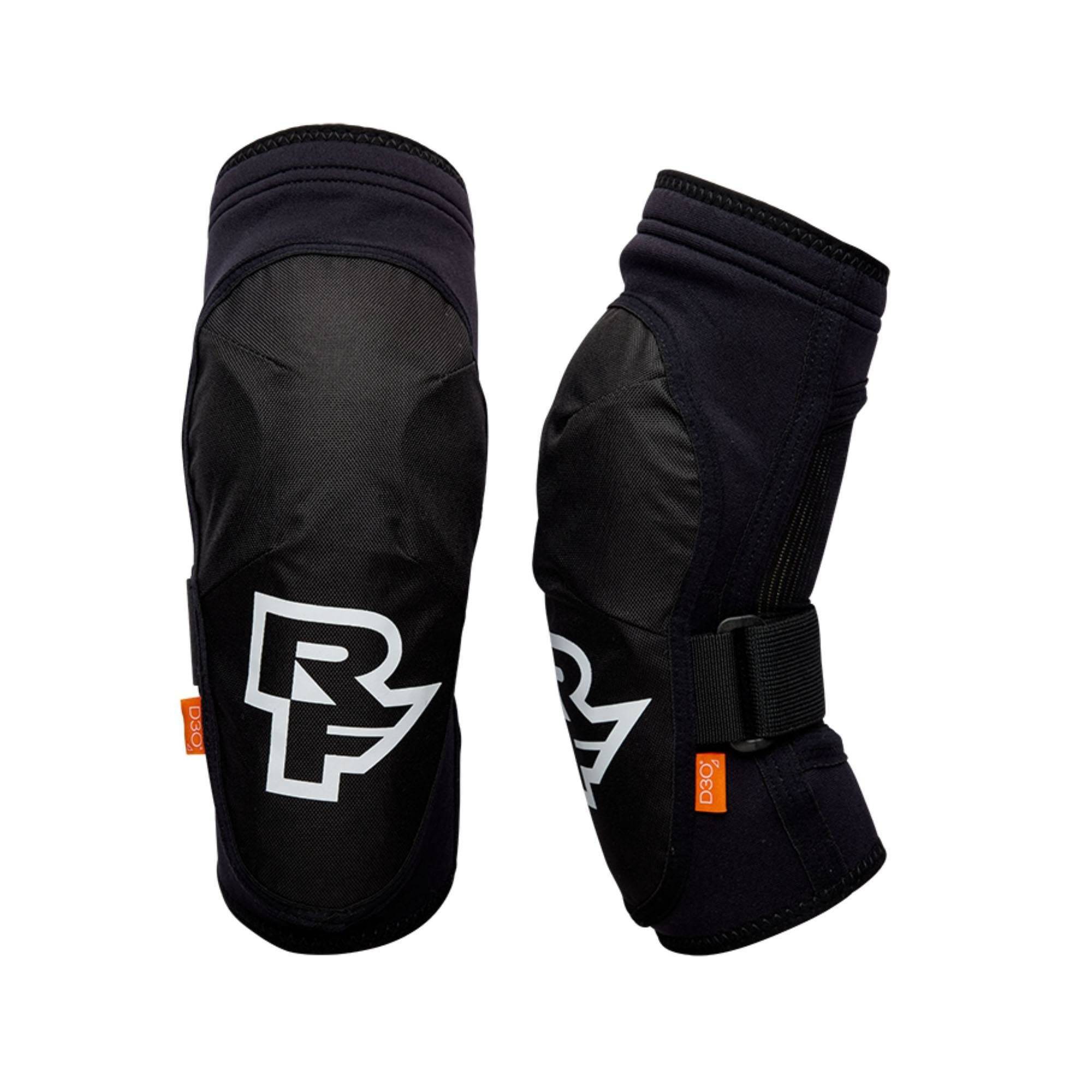 Race Face Indy Elbow Guard 2022 with removable D3O impact protection sleeve, showing padded elbow guard for biking protection.