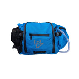 Race Face Stash 3L hydration hip bag with tool bench and 1.5L bladder, designed for biking accessories and gear storage.