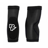 Race Face Charge Stealth 2020 elbow guard showing black abrasion-resistant protective padding for cycling or outdoor sports.