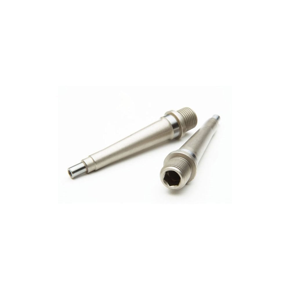 Race Face Atlas pedal axle kit with replacement spares and accessories for durable mountain biking pedal components.