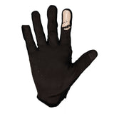 Race Face Ruxton cycling gloves with knuckle protection and silicone grip, showing black gloves with padded knuckles and textured palms.