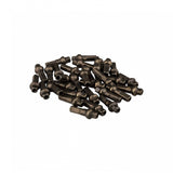 Race Face Dsquare 2.0 x 16 black brass spokes nipples for bicycle wheels, 32-pack for wheel stability and component assembly.