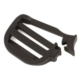 Black Race Face tailgate pad replacement buckle for T2 and Fox Overland pads, accessory for secure attachment.