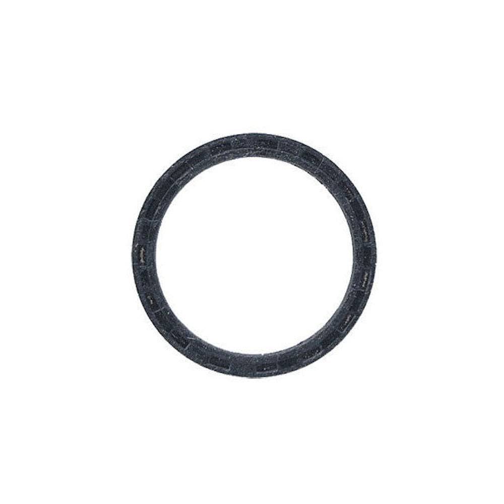 Race Face 1mm black rubber spacer for EXI and X-Type chainsets, bike component accessory, used for chainring installation.