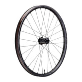 Race Face Next R 36mm carbon MTB wheels with tubeless ready tires and boost axle, designed for mountain biking performance.