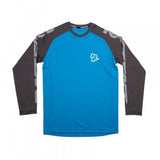 Race Face Sendy Youth long sleeve MTB jersey, breathable kids' cycling shirt with vibrant design and comfortable fit for young riders.
