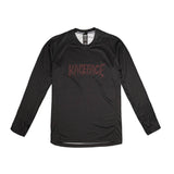 Race Face Sendy Youth long sleeve MTB jersey for kids, breathable and lightweight, suitable for mountain biking adventures.
