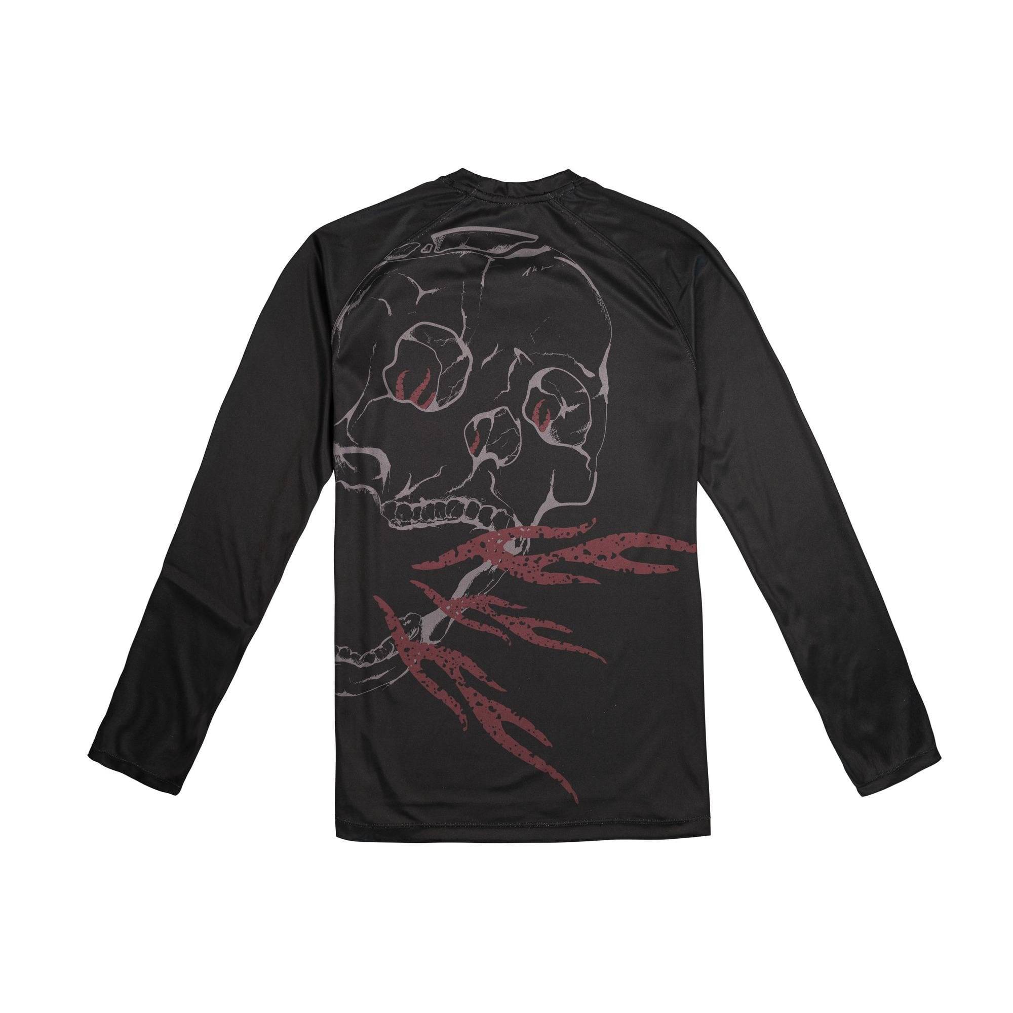 Race Face Sendy Youth long sleeve MTB jersey for kids, breathable and comfortable mountain biking clothing with vibrant design.