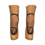 Race Face Covert knee guard showing breathable fabric and CE Certified D3O protection for outdoor sports and cycling.