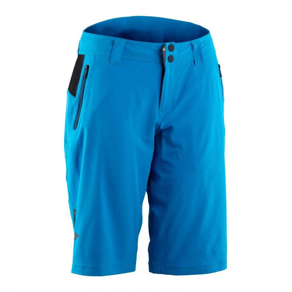 Race Face Nimby women's cycling shorts with adjustable waistband and pockets, made for comfortable biking apparel.