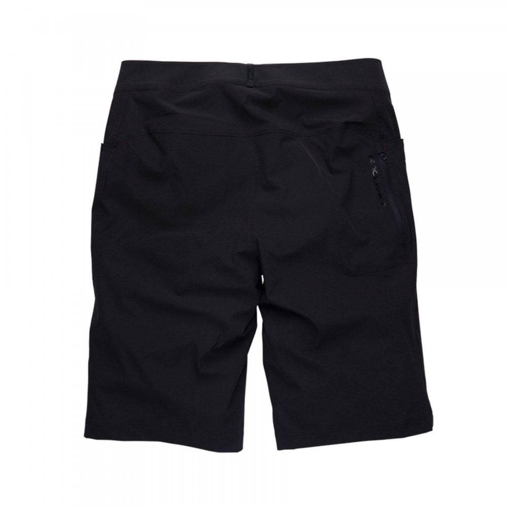 Race Face Traverse unisex mountain bike shorts with adjustable fit and multiple pockets, designed for cycling comfort and durability.