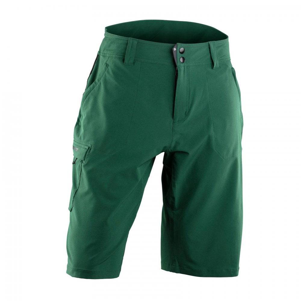 Race Face Trigger MTB riding shorts showing lightweight, breathable fabric with an adjustable waistband and sporty design.