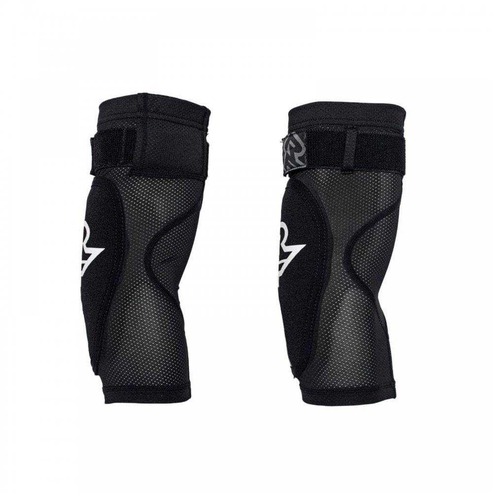 Race Face Indy Elbow Guard 2022 with removable D3O impact protection sleeve, black sports protective clothing for cycling