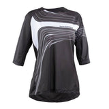 Race Face Khyber women's ¾ sleeve MTB jersey, breathable downhill cycling shirt with lightweight, moisture-wicking fabric.
