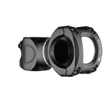 Race Face Aeffect 35 bike stem with adjustable rise for XC and trail riding, 50-90mm length, mounted on a mountain bike handlebar.