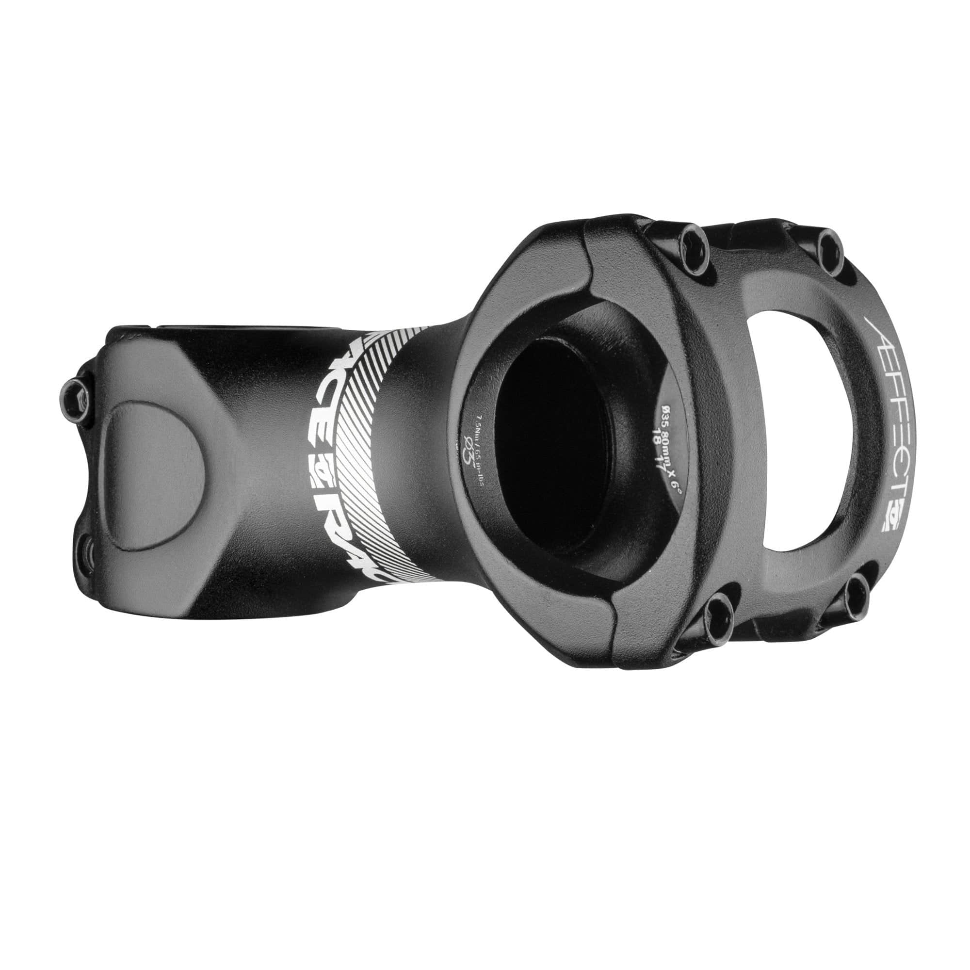 Race Face Aeffect 35 XC and trail bike stem with adjustable rise, 50-90mm length, lightweight alloy bicycle stem component.