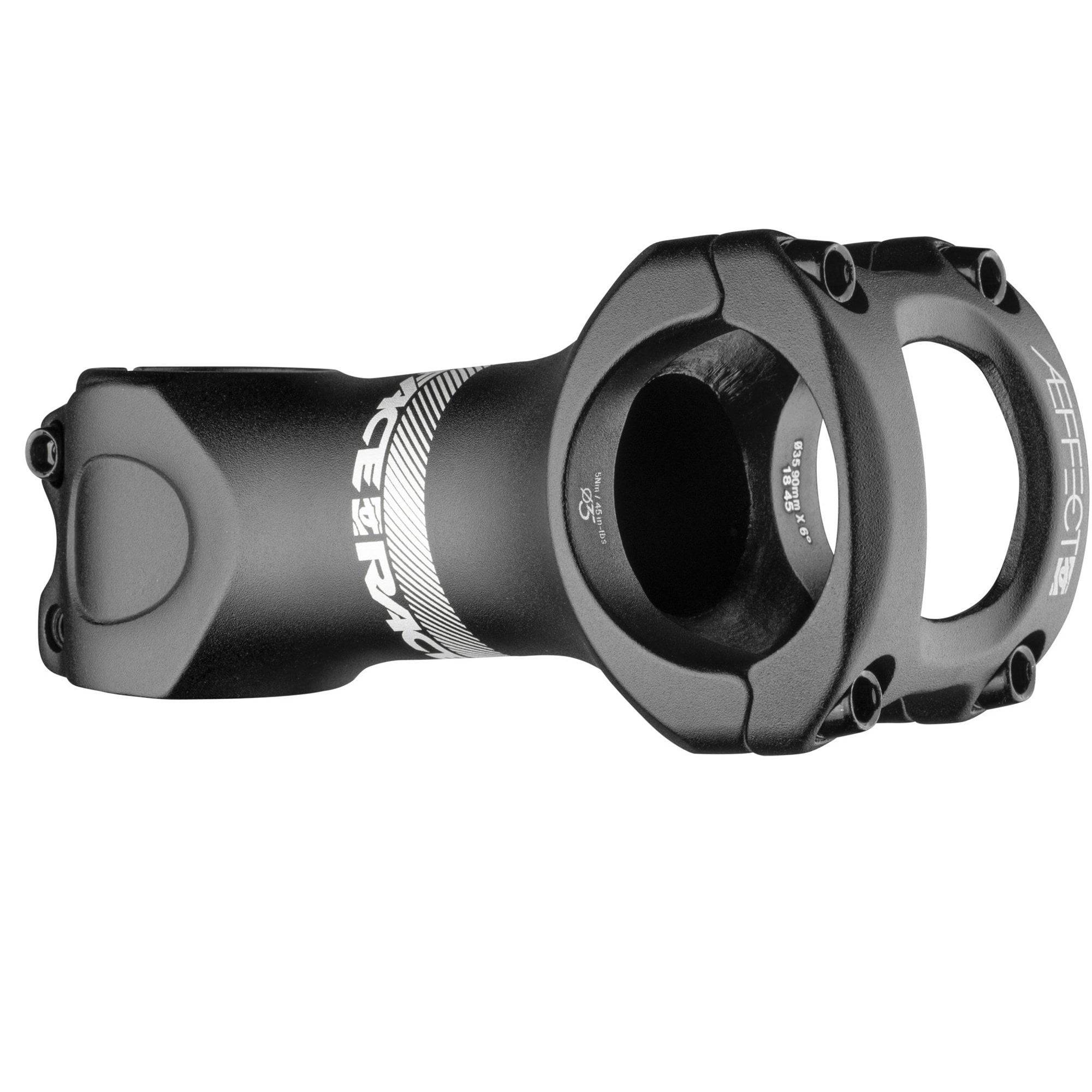 Race Face Aeffect 35 bike stem with adjustable rise, 50-90mm length, designed for XC and trail mountain bikes.
