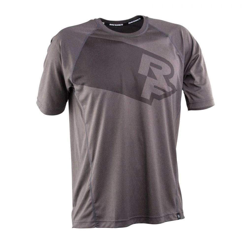 Race Face Trigger short sleeve jersey, lightweight moisture-wicking MTB shirt with breathable fabric and vibrant design.