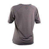 Race Face Nimby women's lightweight breathable MTB cycling jersey showing a fitted, colorful design for mountain biking.