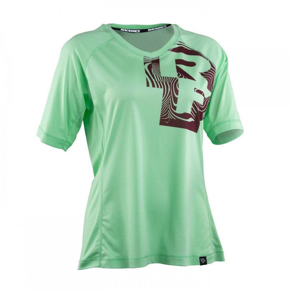 Race Face Nimby women's lightweight breathable MTB cycling jersey, quick-drying sports shirt for mountain biking.
