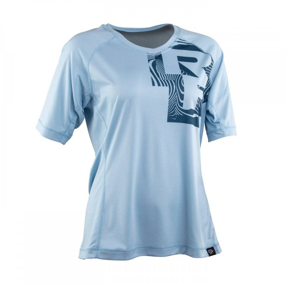 Race Face Nimby women's lightweight breathable MTB cycling jersey, moisture-wicking and comfortable for mountain biking.