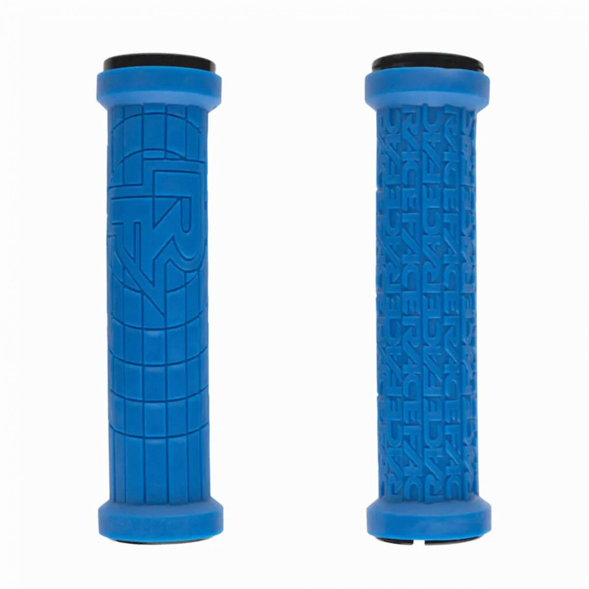Race Face Grippler lock-on MTB bike handlebar grips with durable rubber and dual lock-on clamps for secure riding.