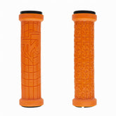 Race Face Grippler lock-on MTB bike handlebar grips showing textured rubber surface and dual locking mechanism for secure grip