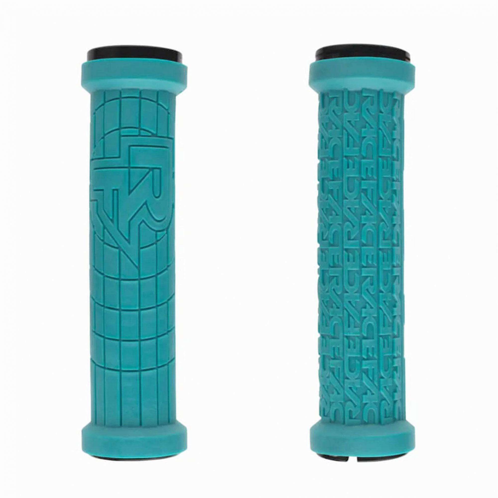 Race Face Grippler lock-on MTB bike handlebar grips with durable rubber material and dual lock-on design for secure grip.