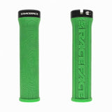 Race Face Half Nelson MTB lock-on grips with VEXY compound and moisture channels for secure handling and comfort.