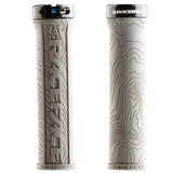 Race Face Half Nelson MTB lock-on grips with VEXY compound and moisture channels, designed for secure mountain biking handlebar grip.