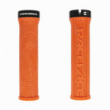 Race Face Half Nelson MTB lock-on grips with VEXY compound and moisture channels for secure, comfortable cycling control.