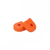 Race Face Alloy Crank Boots protecting bike crank arms, durable aluminum accessories for mountain or road bike components.
