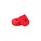 Race Face Alloy Crank Boots protecting bike crank arms, durable aluminum accessories for mountain and road bikes.