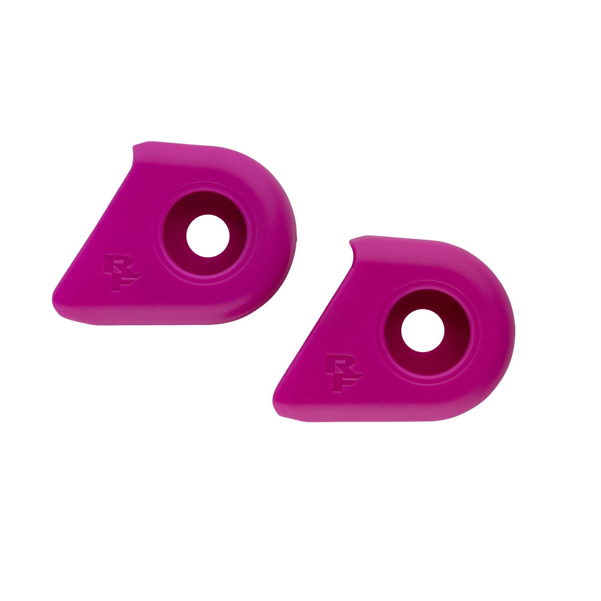 Race Face Era pedal boot spares and accessories for crank protection, shown in black with textured surface and mounting clips.