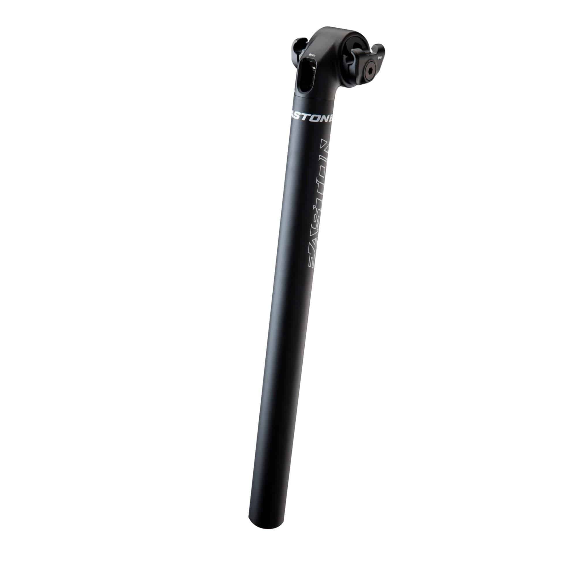 Easton EA90 alloy bike seat post with 27.2mm diameter and adjustable saddle angle, designed for lightweight cycling components.