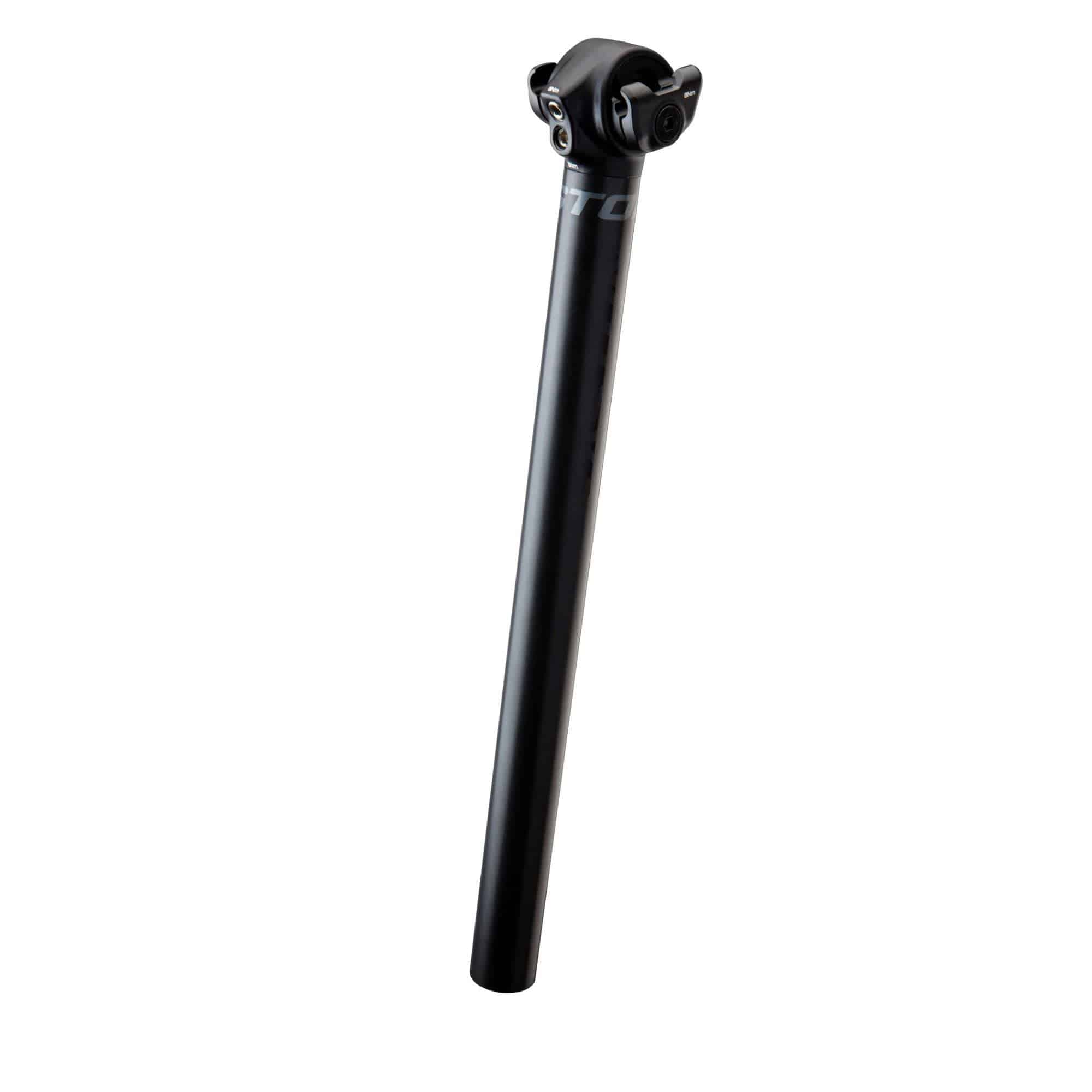 Easton EC70 ISA Zero carbon seatpost in matte black, 27.2mm diameter, 350mm length, bike component for lightweight performance.